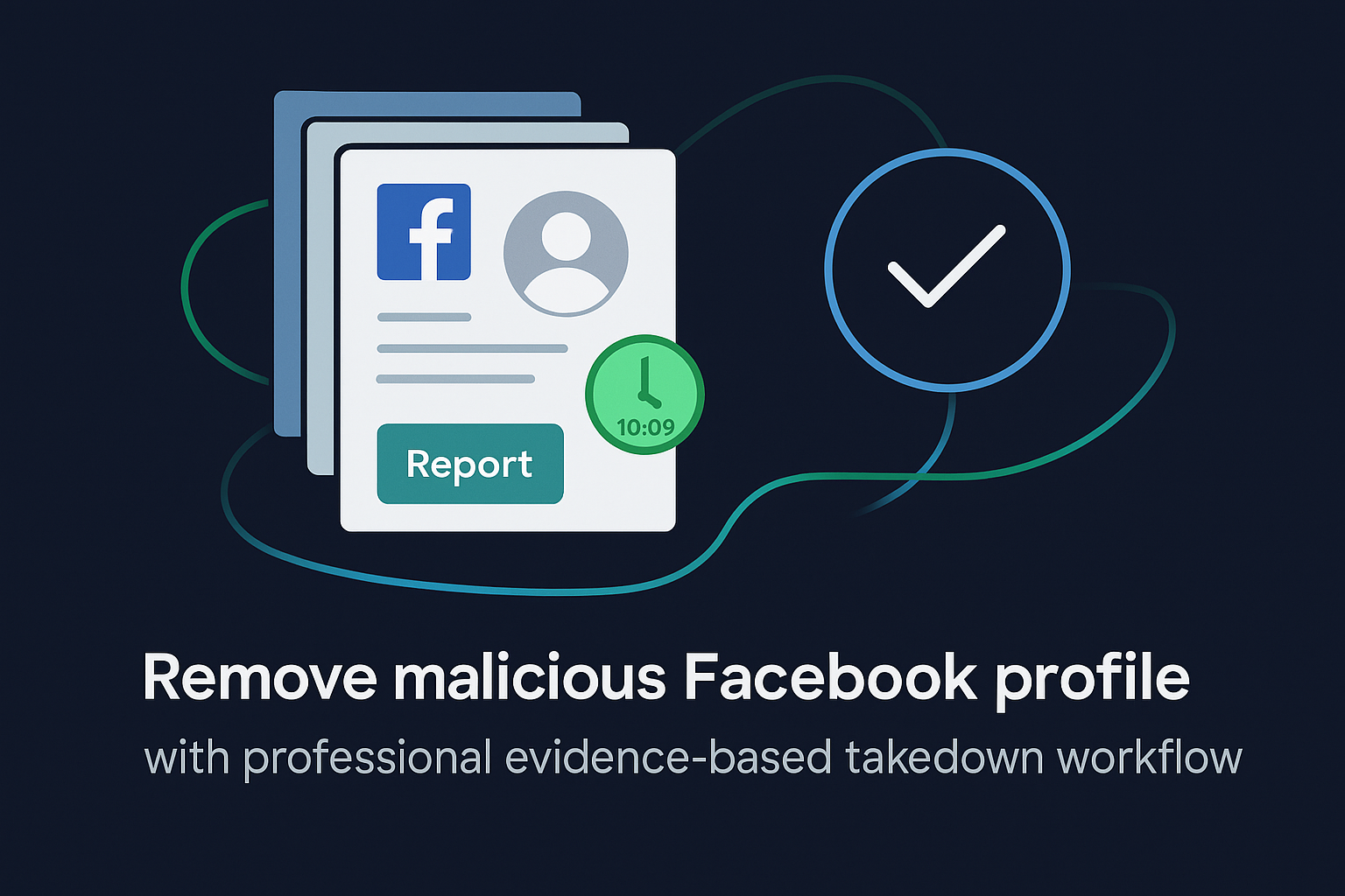 How to mass report Facebook account step-by-step workflow showing evidence collection and submission process