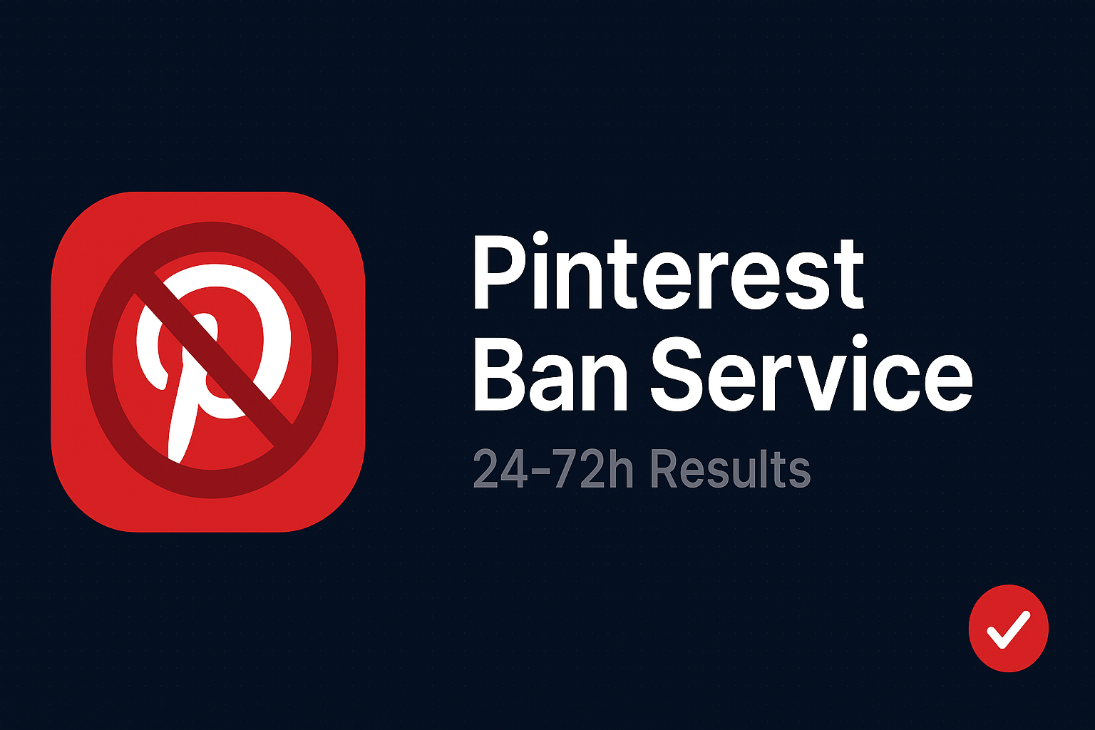 Pinterest Ban Service workflow showing evidence collection and report submission