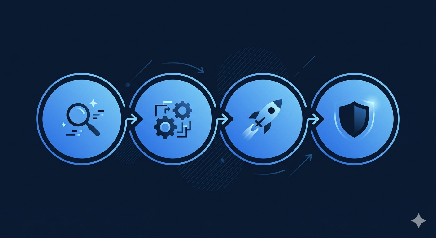 Business reputation crisis recovery timeline showing rapid response, active repair, and rebuilding phases