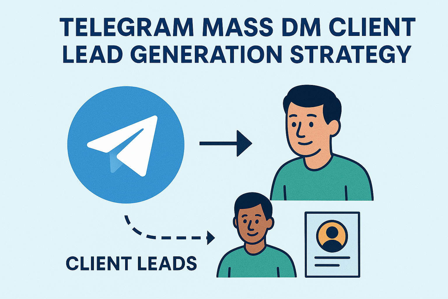 Telegram Mass DM client lead generation strategy