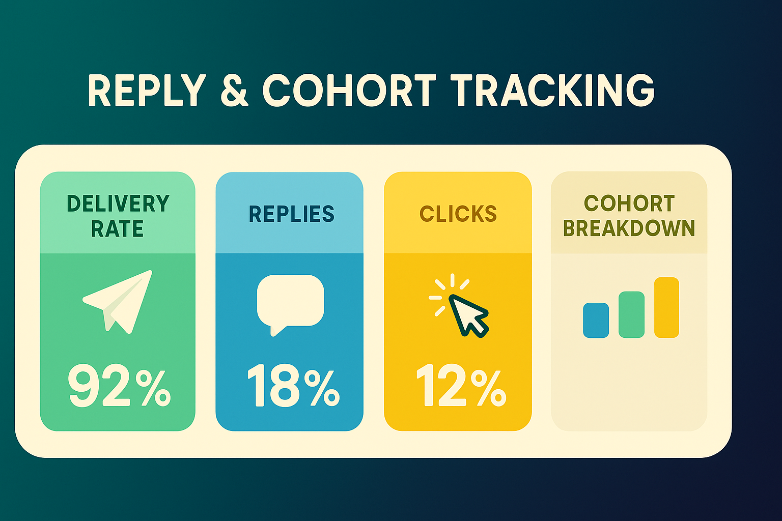 Telegram marketing agency reply tracking showing conversation analytics