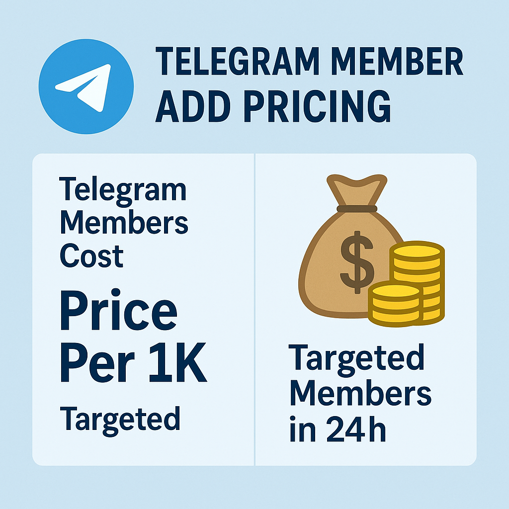 Telegram members adder dashboard showing targeting filters, account rotation, and delivery analytics