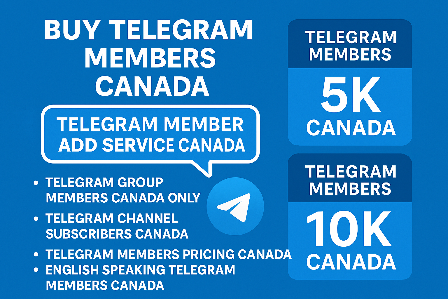 Canada-only Telegram member targeting and behavioral filters